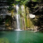 La piscina della cascata di Lavane