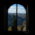 Paesaggio casentinese dalle finestre del castello